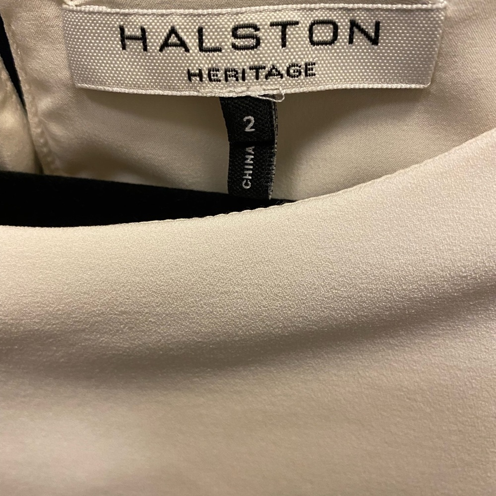 HALSTON HERITAGE Draped Dress